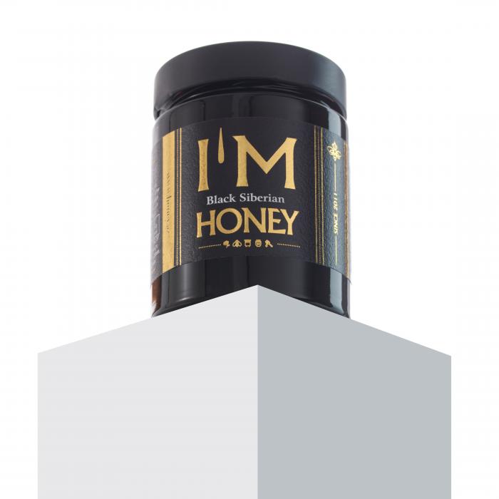 Черный сибирский мёд, 350 гр